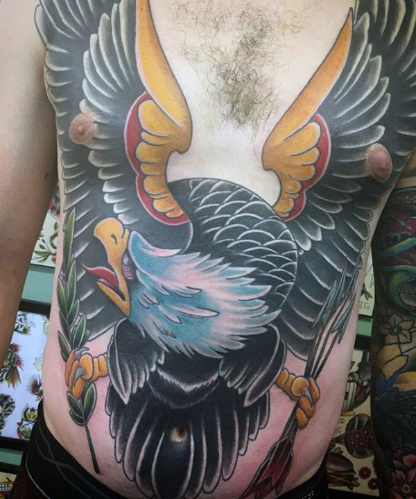 adler brust tattoo 89