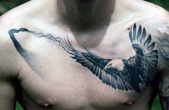 adler brust tattoo 91