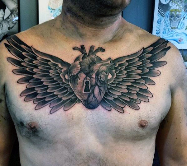 fluegel brust tattoo 11
