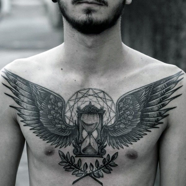 fluegel brust tattoo 15