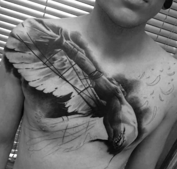 fluegel brust tattoo 17