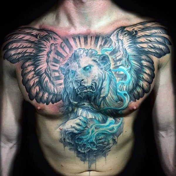 fluegel brust tattoo 19