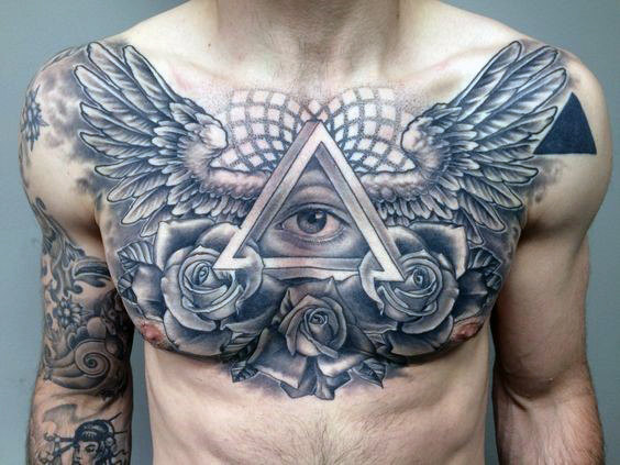 fluegel brust tattoo 21