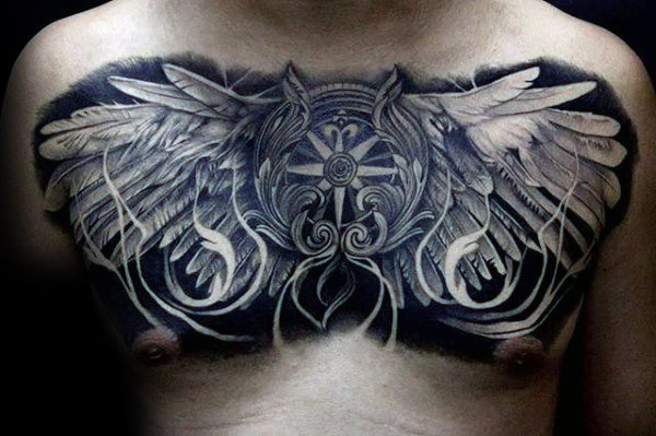 fluegel brust tattoo 25