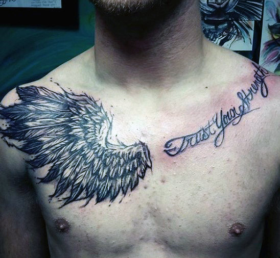 fluegel brust tattoo 31