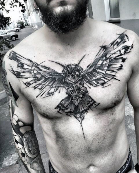 fluegel brust tattoo 41