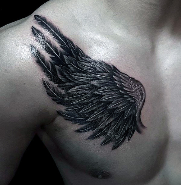 fluegel brust tattoo 49