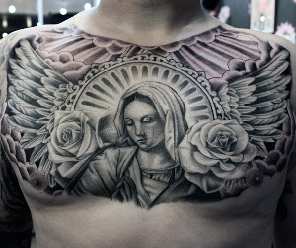 fluegel brust tattoo 63
