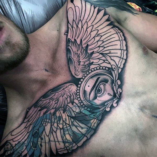 fluegel brust tattoo 65