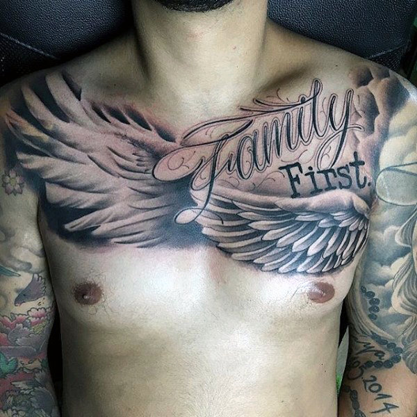 fluegel brust tattoo 71