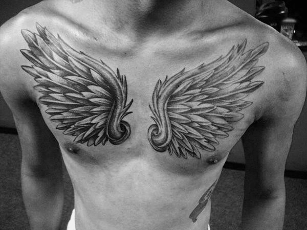 fluegel brust tattoo 73