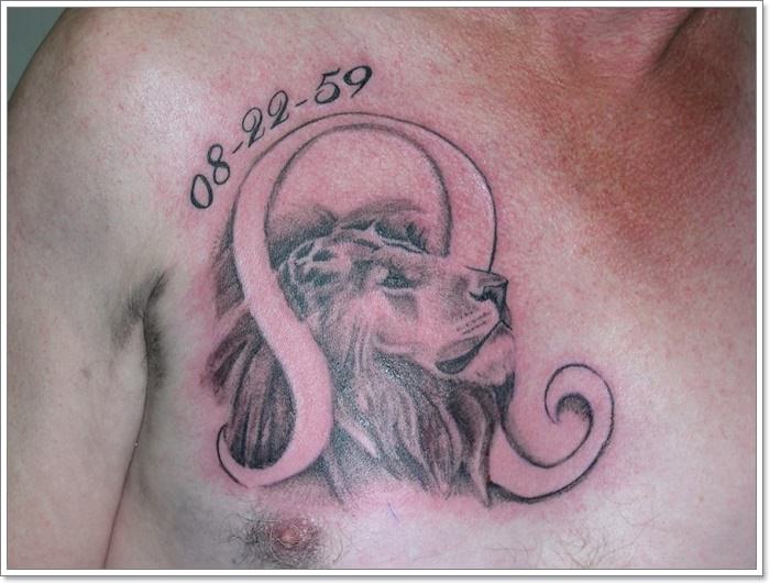 120 Löwe SternzeichenTattoos