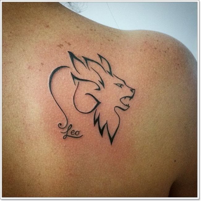 120 Löwe SternzeichenTattoos
