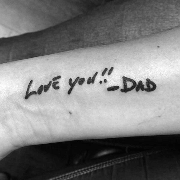 72 Tattoos zur Erinnerung an deinen Vater Allgemeiner Geschmack