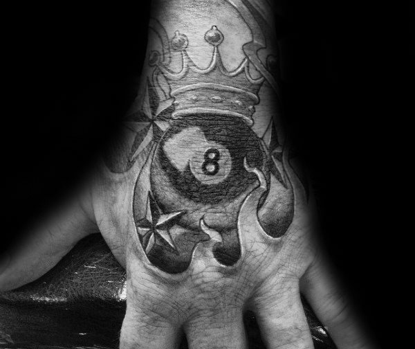 tatouage boule billard 8 69