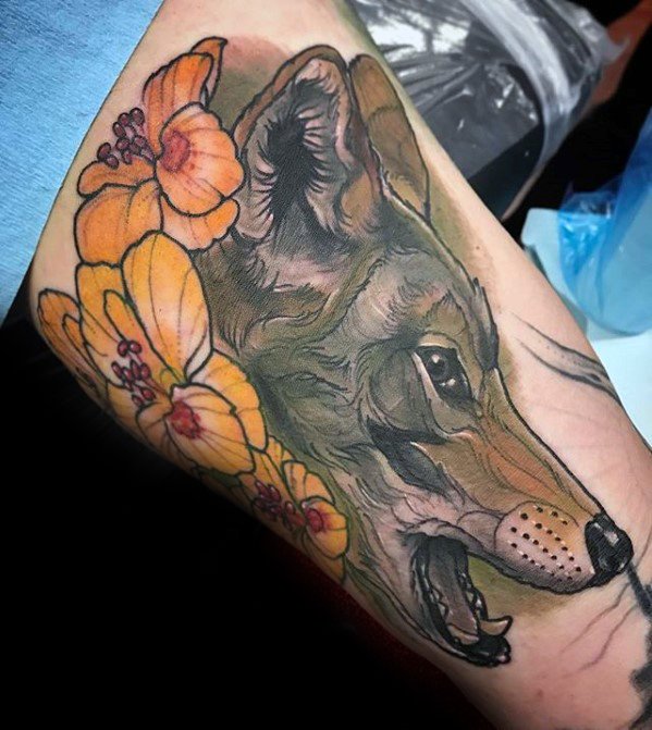tatouage coyote 45