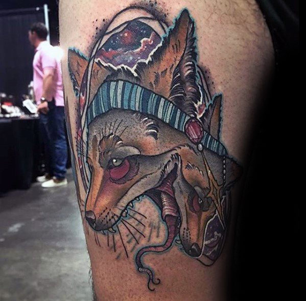 tatouage coyote 65