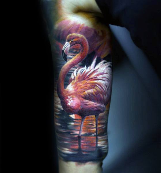 tatouage flamant rose 11