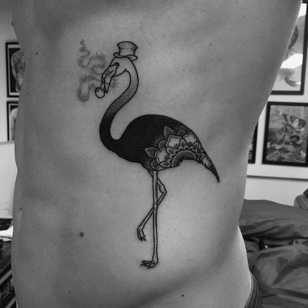 tatouage flamant rose 31