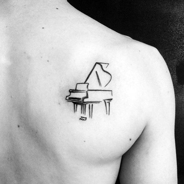 tatouage piano clavier 05