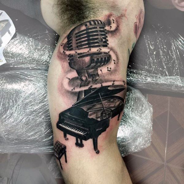 tatouage piano clavier 41