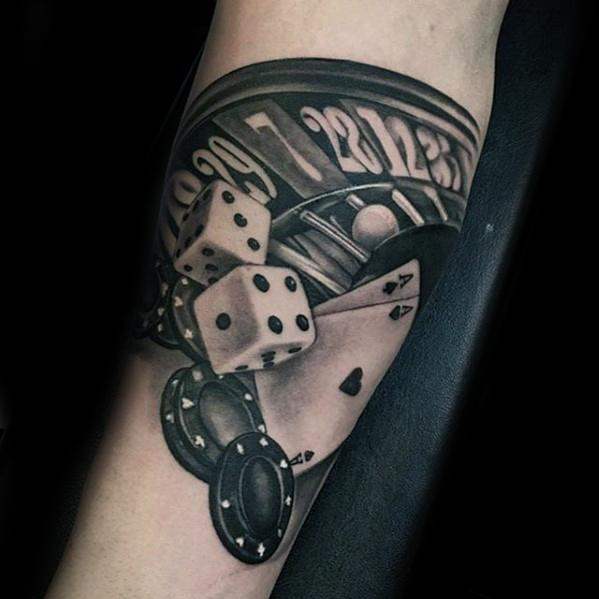 tatouage poker 17
