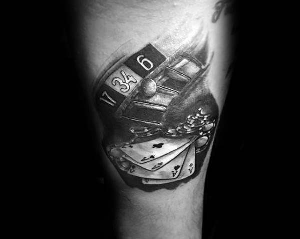 tatouage poker 25