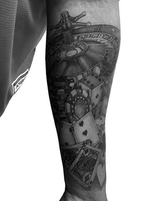tatouage poker 41