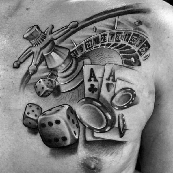 tatouage poker 49