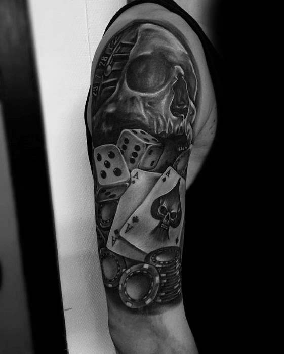tatouage poker 67