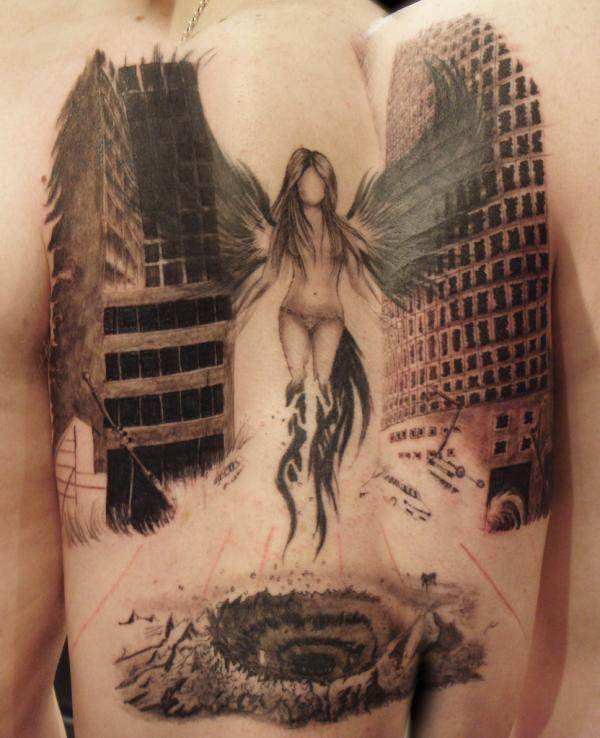 tatouage ange 166