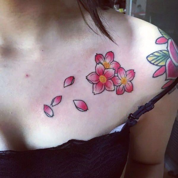 130 Tatouages Fleur De Cerisier Japonais Et La Signification 