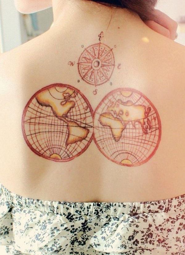 tatouage boussole 120