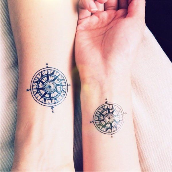 tatouage boussole 144