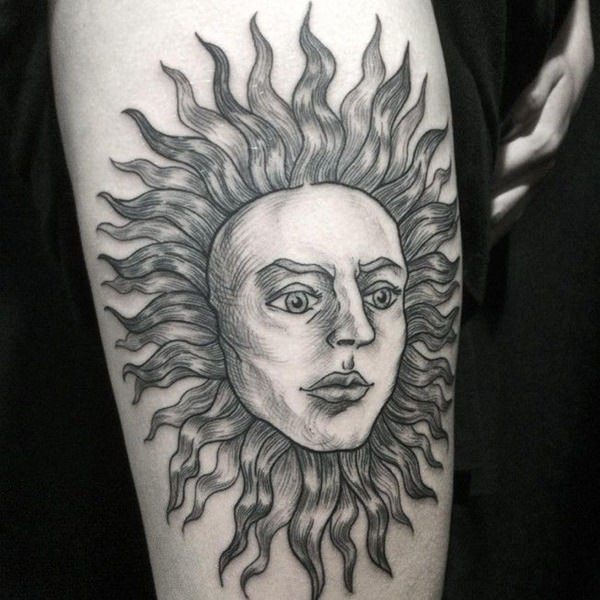 tatouage soleil 144