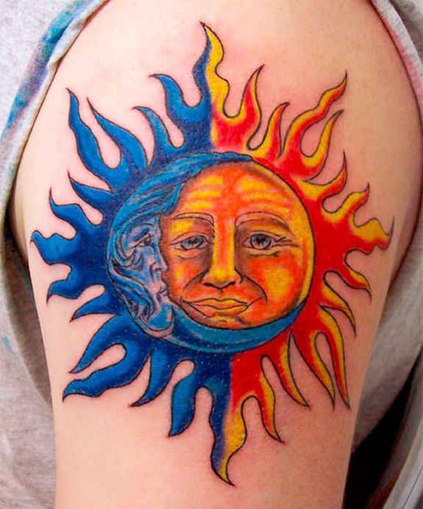 tatouage soleil 195