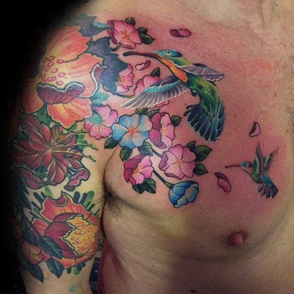 tatouage colibri 158