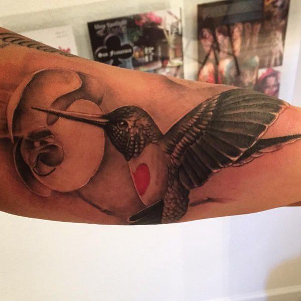 tatouage colibri 164