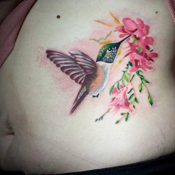 tatouage colibri 176