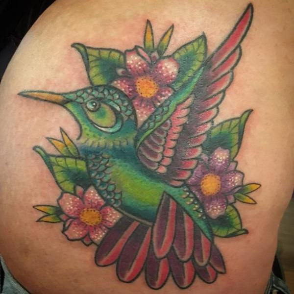 tatouage colibri 183
