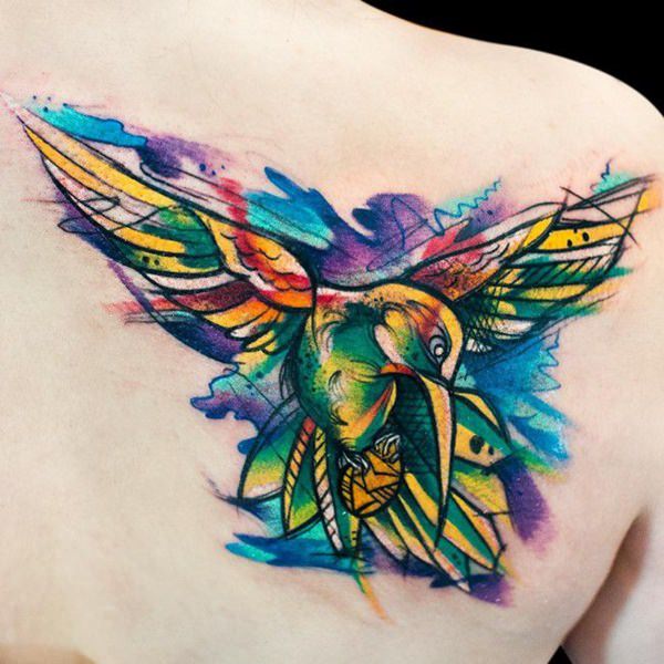 tatouage colibri 187