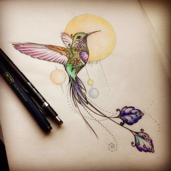 tatouage colibri 204