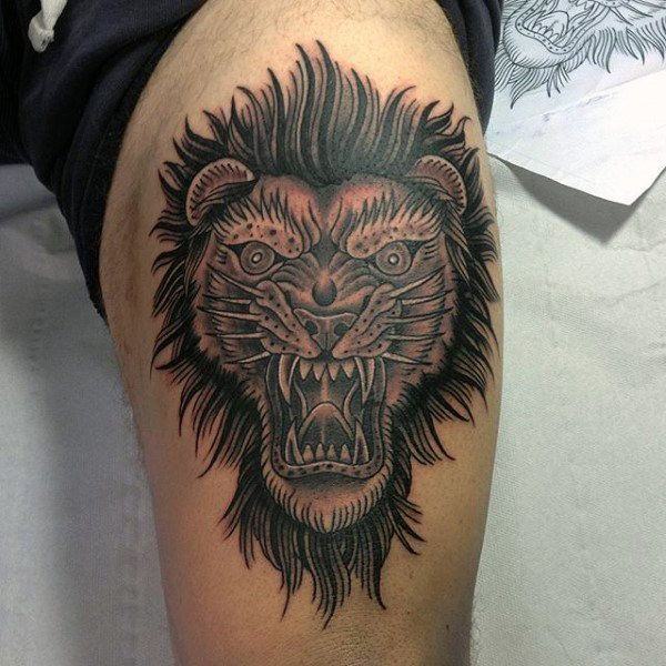 tatouage lion 135