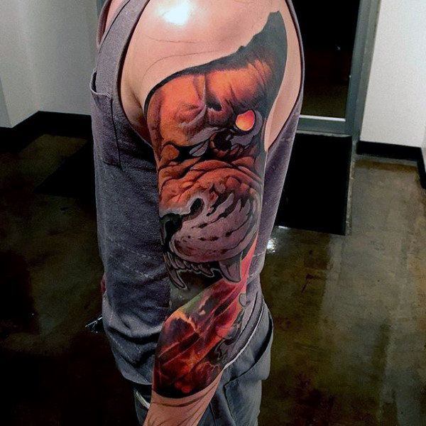 tatouage lion 141