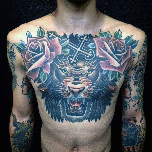tatouage lion 149