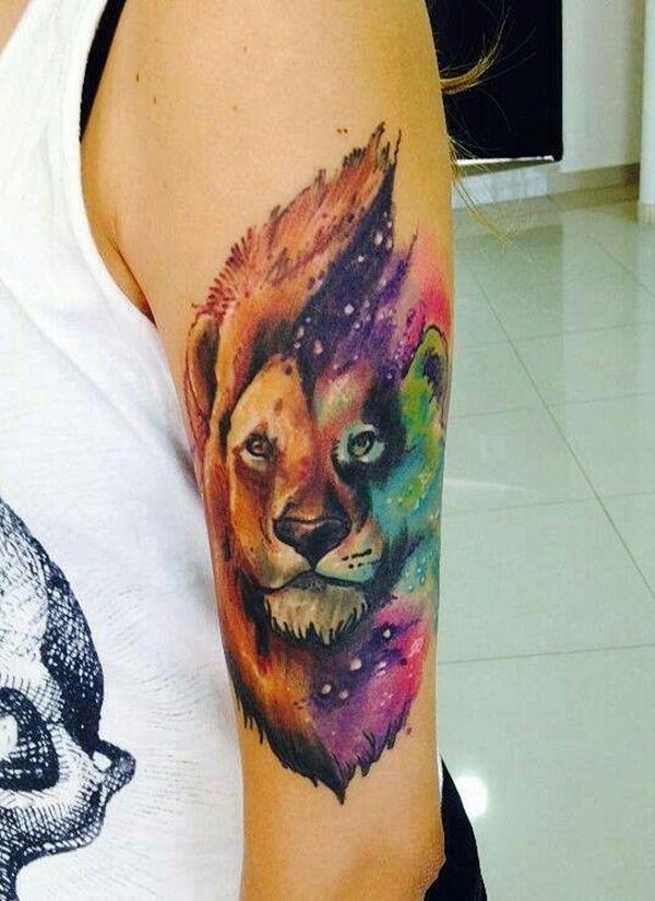 tatouage lion 174