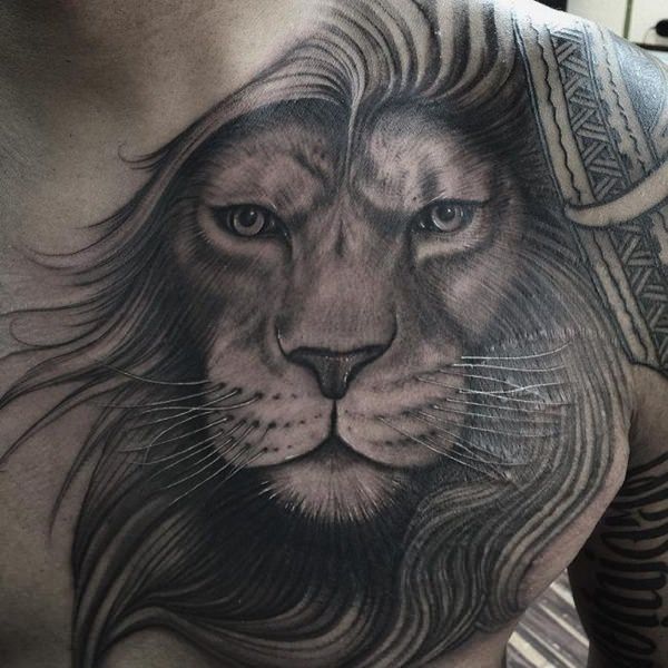 tatouage lion 190