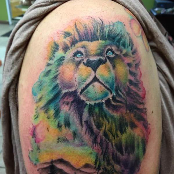tatouage lion 192