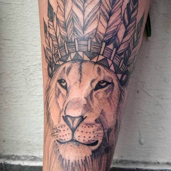 tatouage lion 193