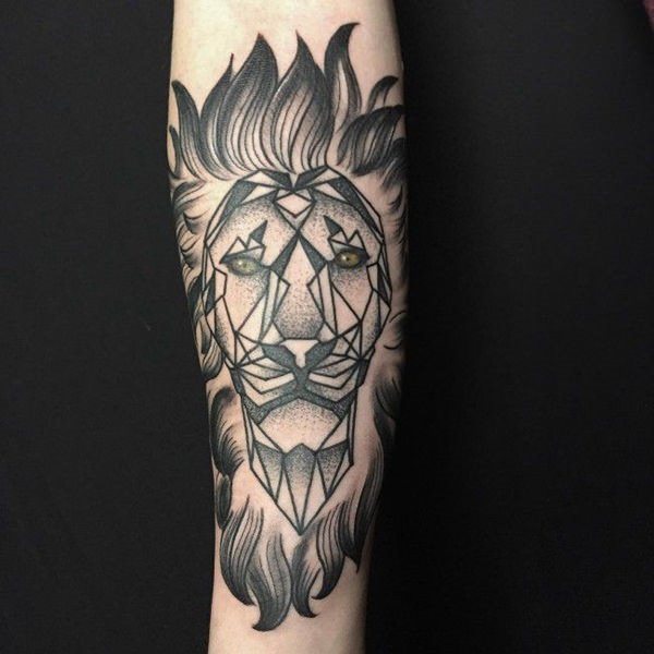 tatouage lion 194